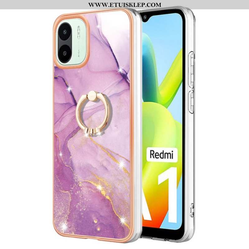 Etui do Xiaomi Redmi A1 Marmur Ze Wspornikiem Pierścienia